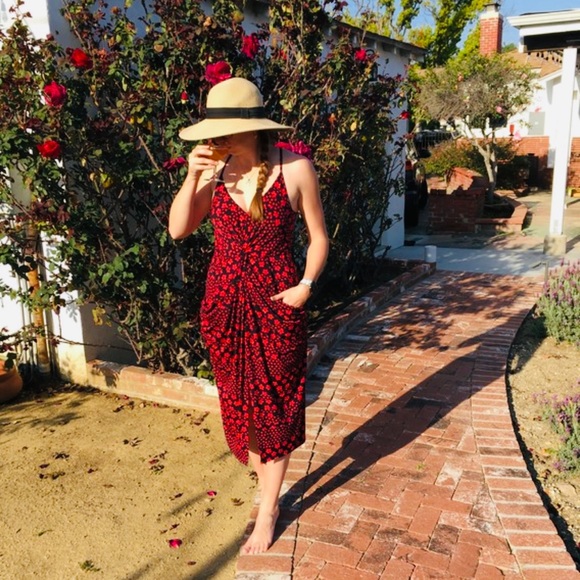 BCBGeneration Dresses & Skirts - NEW BCBGeneration Printed Floral Midi Wrap Dress